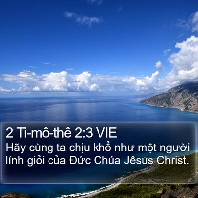 2 Ti-mô-thê 2:3 VIE Bible Verse Image