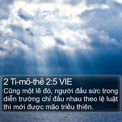 2 Ti-mô-thê 2:5 VIE Bible Verse Image