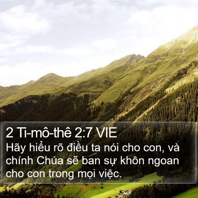 2 Ti-mô-thê 2:7 VIE Bible Verse Image