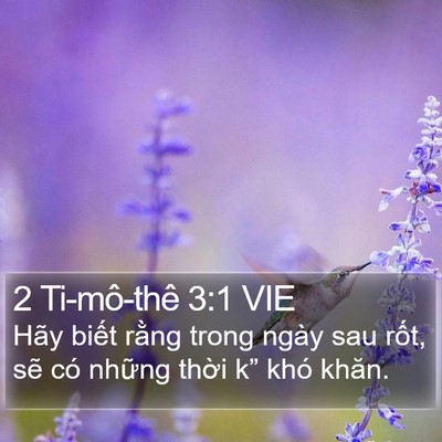 2 Ti-mô-thê 3:1 VIE Bible Verse Image