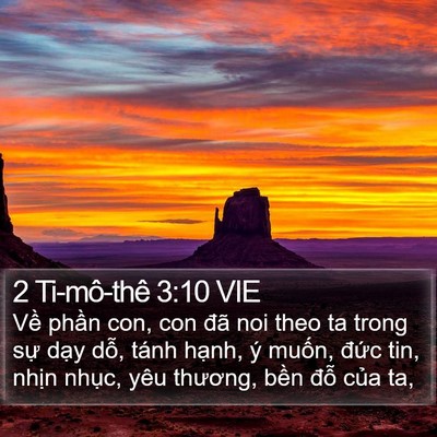2 Ti-mô-thê 3:10 VIE Bible Verse Image