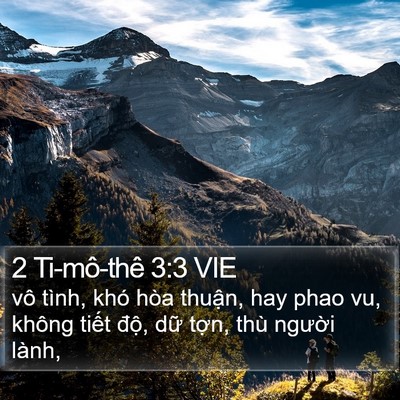 2 Ti-mô-thê 3:3 VIE Bible Verse Image