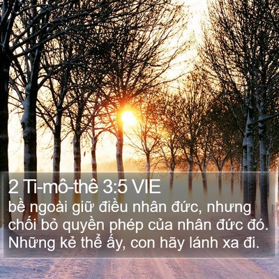 2 Ti-mô-thê 3:5 VIE Bible Verse Image