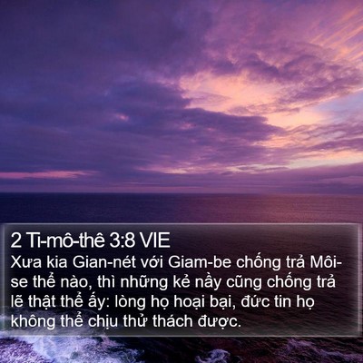 2 Ti-mô-thê 3:8 VIE Bible Verse Image