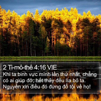 2 Ti-mô-thê 4:16 VIE Bible Verse Image