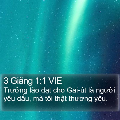 3 Giăng 1:1 VIE Bible Verse Image