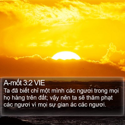 A-mốt 3:2 VIE Bible Verse Image