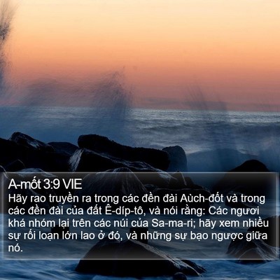 A-mốt 3:9 VIE Bible Verse Image