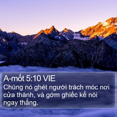A-mốt 5:10 VIE Bible Verse Image