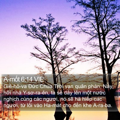 A-mốt 6:14 VIE Bible Verse Image