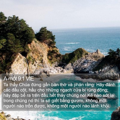 A-mốt 9:1 VIE Bible Verse Image