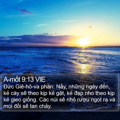 A-mốt 9:13 VIE Bible Verse Image