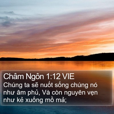 Châm Ngôn 1:12 VIE Bible Verse Image
