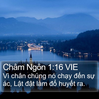 Châm Ngôn 1:16 VIE Bible Verse Image