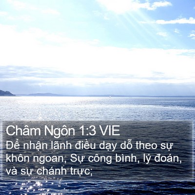 Châm Ngôn 1:3 VIE Bible Verse Image