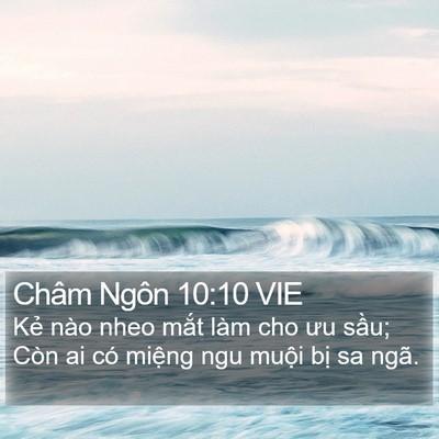 Châm Ngôn 10:10 VIE Bible Verse Image