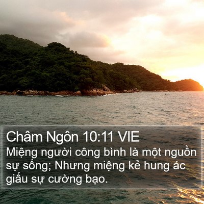 Châm Ngôn 10:11 VIE Bible Verse Image