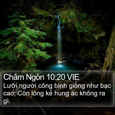 Châm Ngôn 10:20 VIE Bible Verse Image