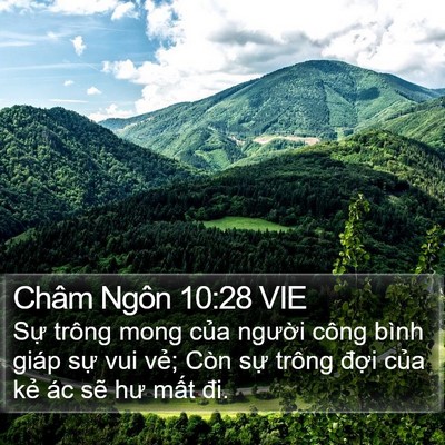 Châm Ngôn 10:28 VIE Bible Verse Image