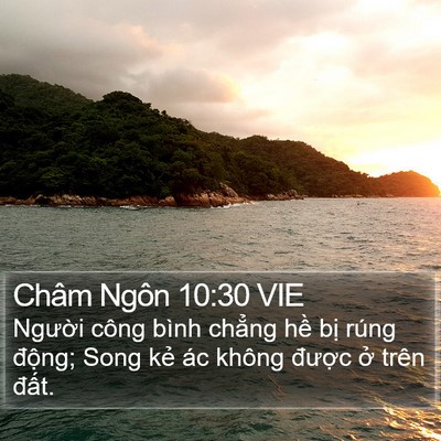Châm Ngôn 10:30 VIE Bible Verse Image
