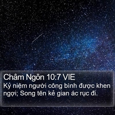 Châm Ngôn 10:7 VIE Bible Verse Image
