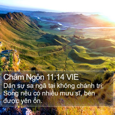Châm Ngôn 11:14 VIE Bible Verse Image
