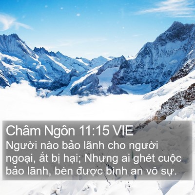 Châm Ngôn 11:15 VIE Bible Verse Image