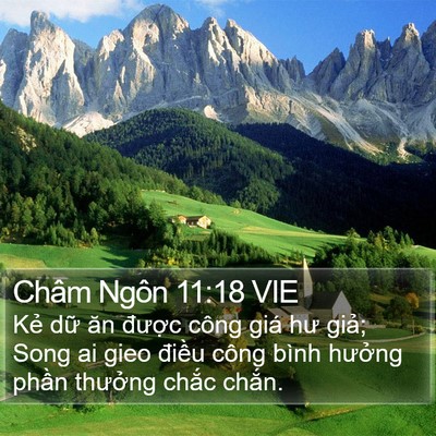 Châm Ngôn 11:18 VIE Bible Verse Image