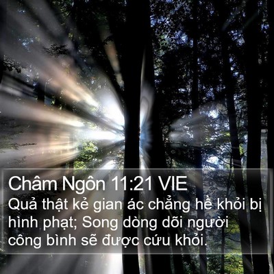 Châm Ngôn 11:21 VIE Bible Verse Image