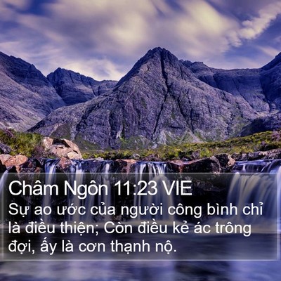 Châm Ngôn 11:23 VIE Bible Verse Image