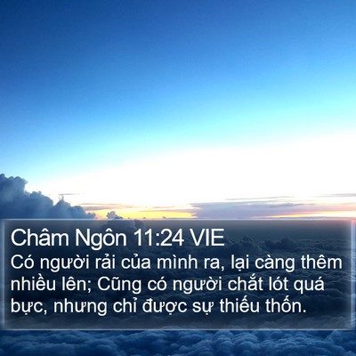 Châm Ngôn 11:24 VIE Bible Verse Image