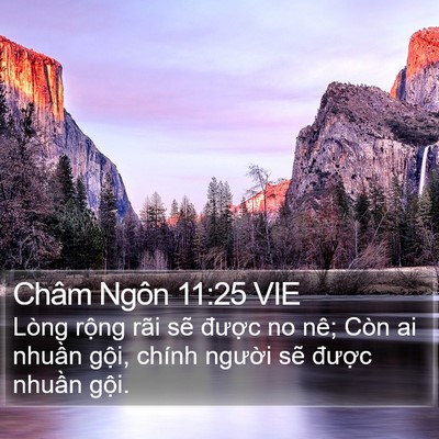 Châm Ngôn 11:25 VIE Bible Verse Image