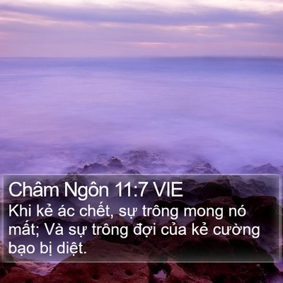 Châm Ngôn 11:7 VIE Bible Verse Image