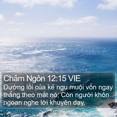 Châm Ngôn 12:15 VIE Bible Verse Image