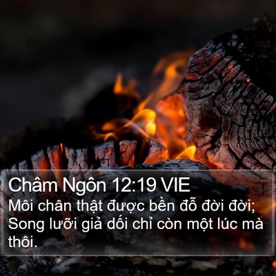 Châm Ngôn 12:19 VIE Bible Verse Image