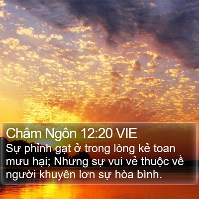 Châm Ngôn 12:20 VIE Bible Verse Image