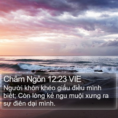 Châm Ngôn 12:23 VIE Bible Verse Image
