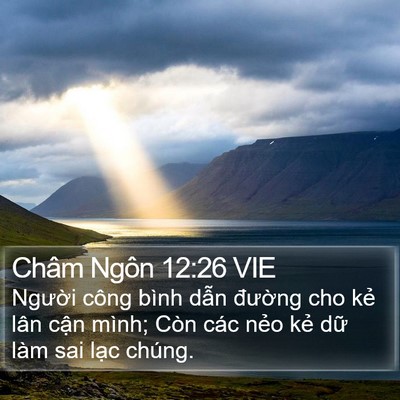 Châm Ngôn 12:26 VIE Bible Verse Image
