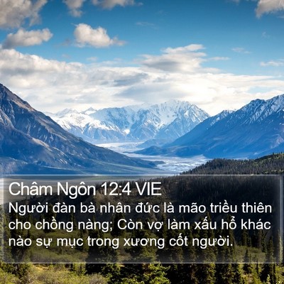 Châm Ngôn 12:4 VIE Bible Verse Image