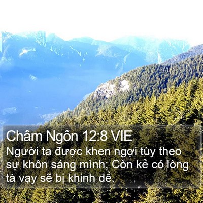 Châm Ngôn 12:8 VIE Bible Verse Image