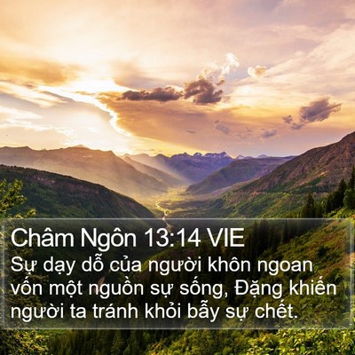 Châm Ngôn 13:14 VIE Bible Verse Image