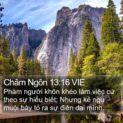 Châm Ngôn 13:16 VIE Bible Verse Image
