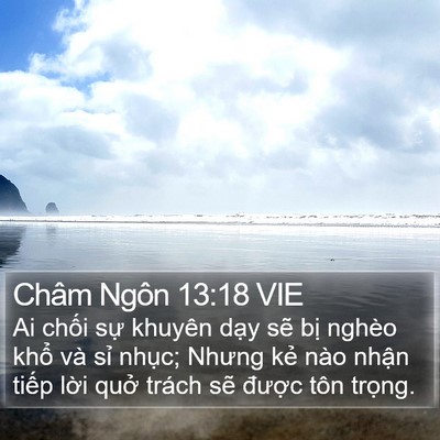 Châm Ngôn 13:18 VIE Bible Verse Image