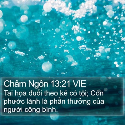 Châm Ngôn 13:21 VIE Bible Verse Image