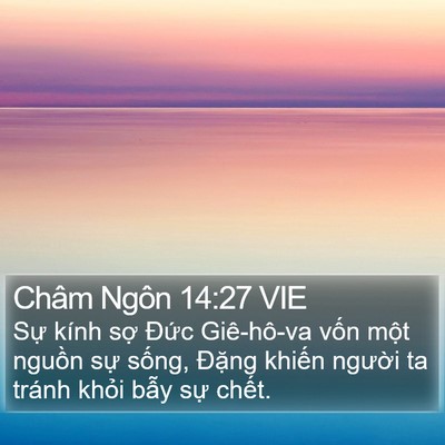 Châm Ngôn 14:27 VIE Bible Verse Image