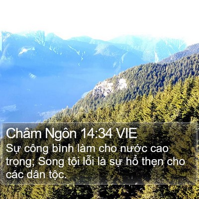 Châm Ngôn 14:34 VIE Bible Verse Image