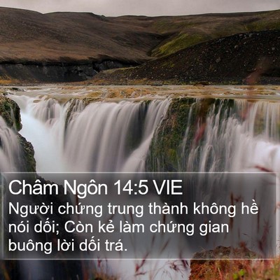 Châm Ngôn 14:5 VIE Bible Verse Image