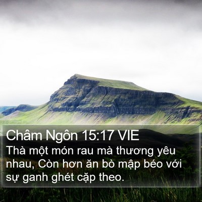 Châm Ngôn 15:17 VIE Bible Verse Image