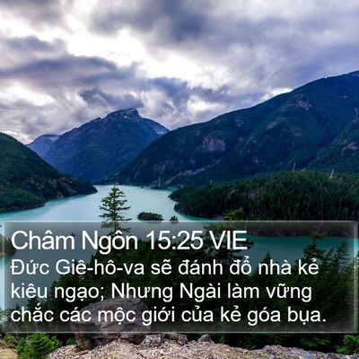 Châm Ngôn 15:25 VIE Bible Verse Image