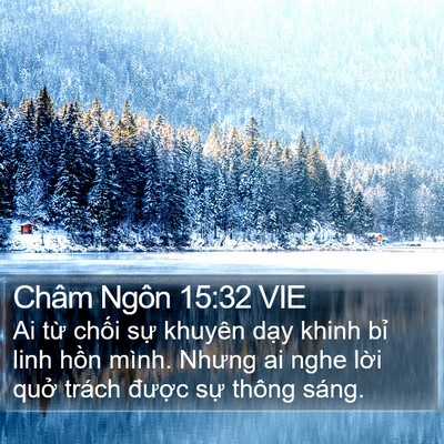 Châm Ngôn 15:32 VIE Bible Verse Image